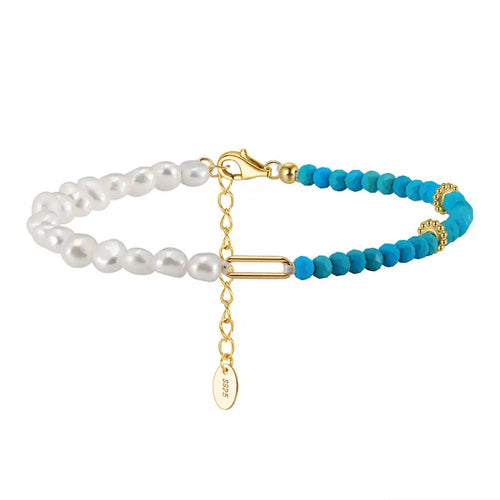 Gemstones 925 Silver Bracelet - Multi Color - Bracelets