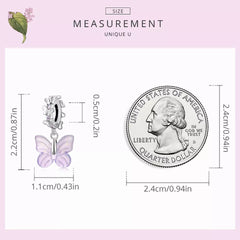 Glazed butterfly 925 Silver Charm - fathyibrahim