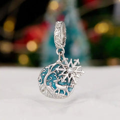 Glow In The Dark 925 Silver Charm - Multi Color