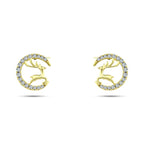 Golden Gazelle Earring - 925 sterling silver - fathyibrahim