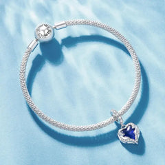 Guardian Heart 925 Silver Charm - Multi Color