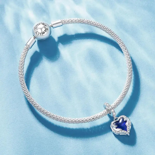 Guardian Heart 925 Silver Charm - Multi Color