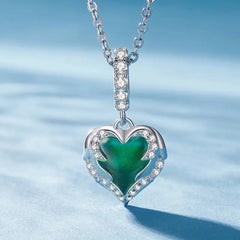 Guardian Heart 925 Silver Charm - Multi Color