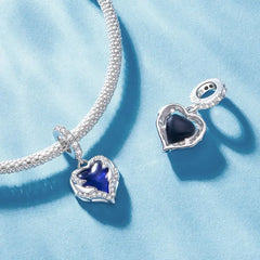 Guardian Heart 925 Silver Charm - Multi Color