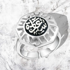 Happiness 925 Silver Ring - Black - Rings