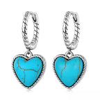 Hoop Heart 925 Silver Earring - fathyibrahim