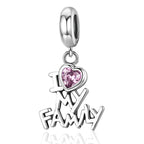 I Love My Family 925 Silver Charm - fathyibrahim