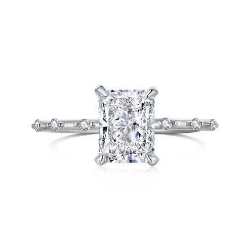 Ice Crushed 925 Silver Ring - Rings