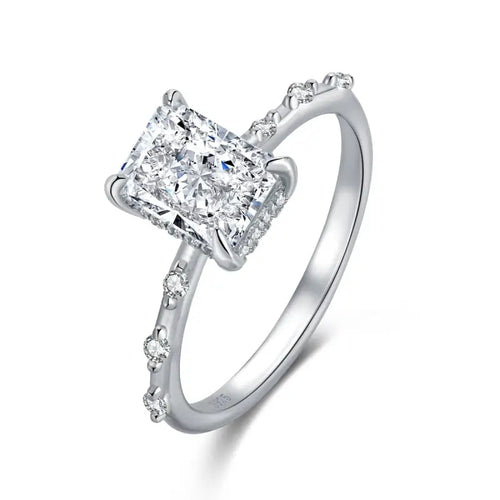 Ice Crushed 925 Silver Ring - Rings