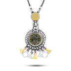 Islamic Design 925 Silver Necklace ’ Masha’Allah Tabarak Allah’ - NECKLACES