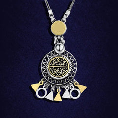 Islamic Design 925 Silver Necklace ’ The Paradise of My Eyes - The Sky of My Heart’ - NECKLACES
