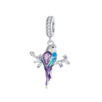 Kingfisher 925 Silver Charm - Multi Color