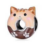 Kitty Donuts Charm - 925 sterling silver - fathyibrahim