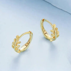 Leaves 925 Silver Earing - gold