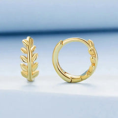 Leaves 925 Silver Earing - gold