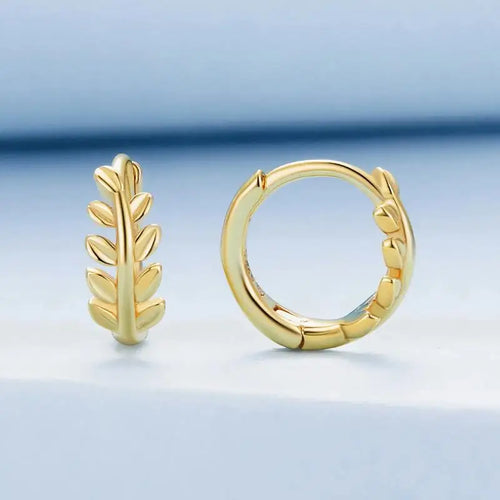Leaves 925 Silver Earing - gold