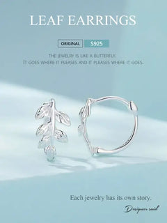 Leaves 925 Silver Earings