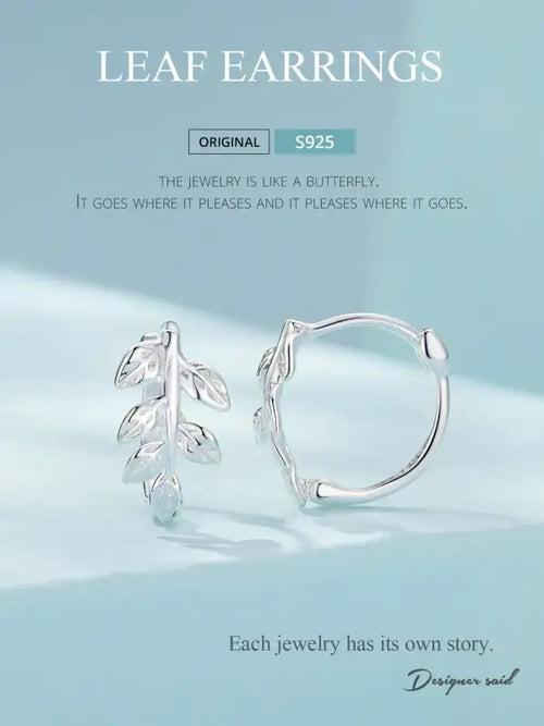 Leaves 925 Silver Earings