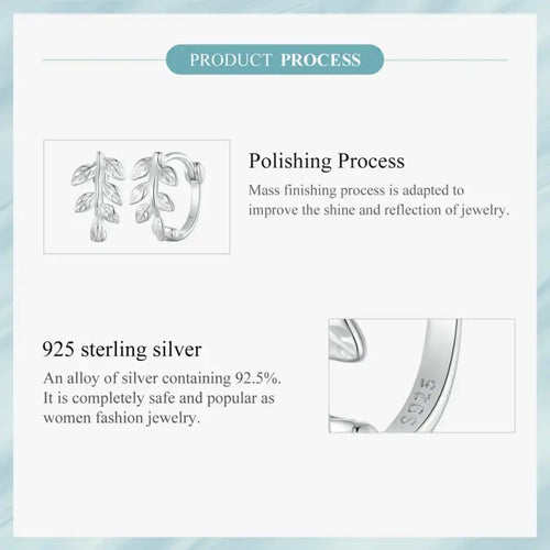 Leaves 925 Silver Earings