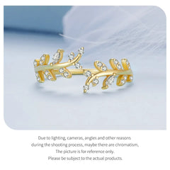 Leaves 925 Silver Ring - fathyibrahim