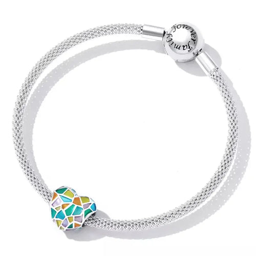 Love Color Window 925 Silver Charm - Multi Color