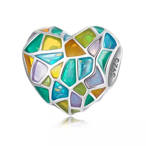 Love Color Window 925 Silver Charm - Multi Color