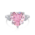 925 sterling silver ring featuring a light purple stone, offering a soft and elegant appearance.