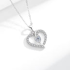 Love Zircon 925 Silver Necklace - Transparent