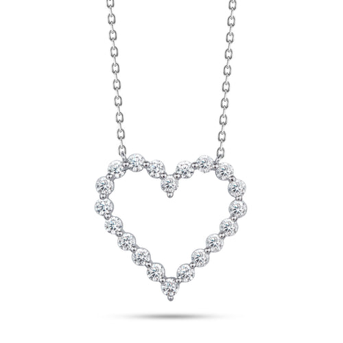 Love Zircon 925 Silver Necklace - fathyibrahim
