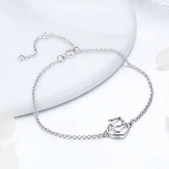 Lovely Kitty Bracelet 925 Silver - Transparent