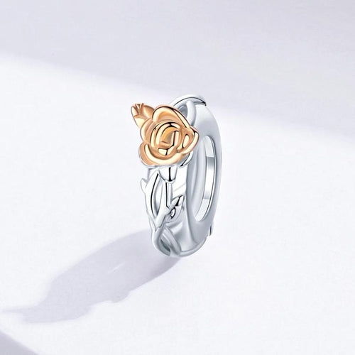 Lover Rose Flowers 925 Silver Charm - fathyibrahim