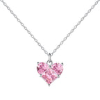 Love’s Trio-925 silver necklace - Pink