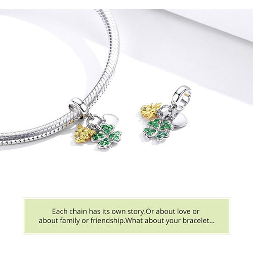 Lucky Flower 925 Silver Charm - fathyibrahim