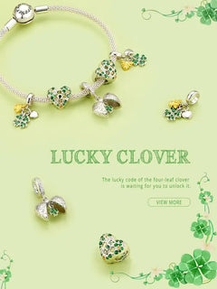 Lucky Flower 925 Silver Charm - Multi Color