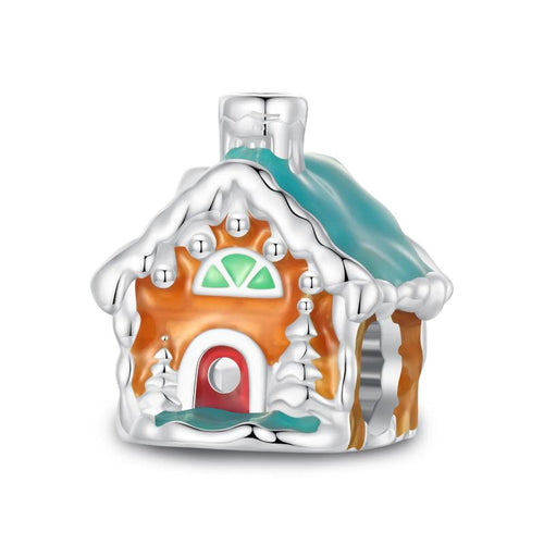 Luminous Christmas House 925 Silver Charm - fathyibrahim