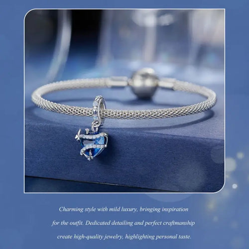 Magic Heart Charm - 925 sterling silver - Multi Color