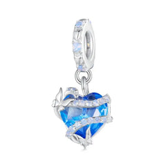 Magic Heart Charm - 925 sterling silver - Multi Color
