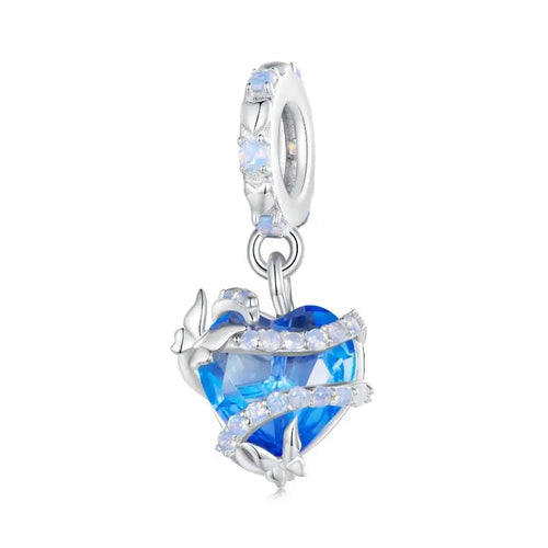 Magic Heart Charm - 925 sterling silver - Multi Color