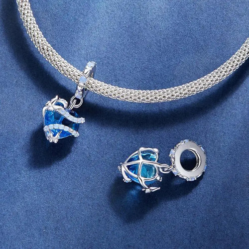 Magic Heart Charm - 925 sterling silver - Multi Color