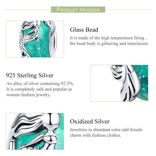 Mermaid 925 Silver Charm