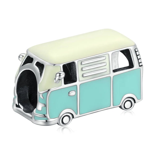 Mini Bus Charm Pendant, 925 Sterling Silver - fathyibrahim