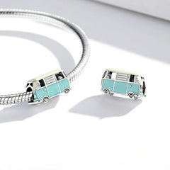 Mini Bus Charm Pendant, 925 Sterling Silver - fathyibrahim