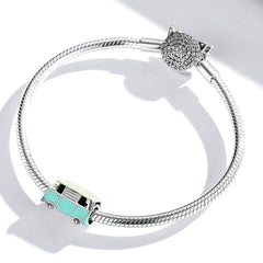Mini Bus Charm Pendant, 925 Sterling Silver - fathyibrahim