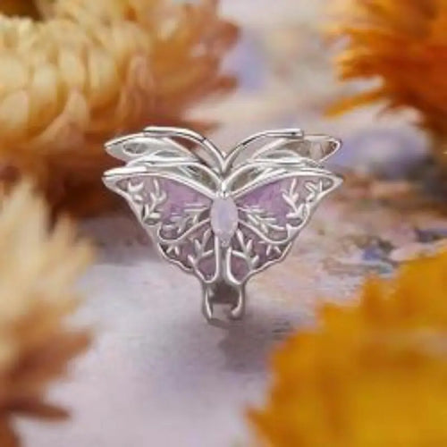Monet Shaped Pendant - 925 sterling silver - Purple