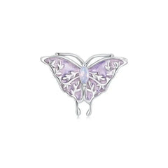 Monet Shaped Pendant - 925 sterling silver - Purple
