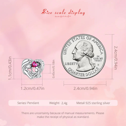 Mother and Son Hug Charm - 925 sterling silver - fathyibrahim