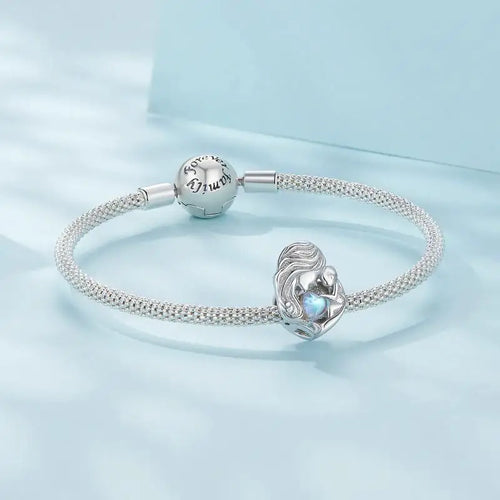 Mum and Son Charm - 925 sterling silver - Multi Color
