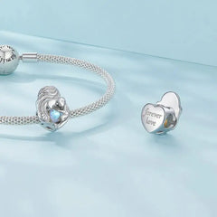 Mum and Son Charm - 925 sterling silver - Multi Color