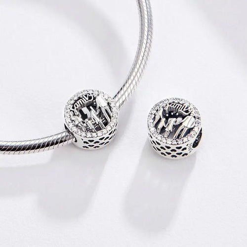 My Family 925 Silver Charm - White