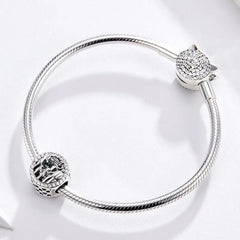 My Family 925 Silver Charm - White